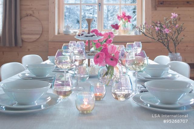Actual product image LSA Pearl red wine glass 460ml - mother of pearl x 4 (46 cl, 1 Glasses, Red wine glasses)