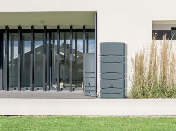 Image du produit Waterform Regenwasserspeicher 650l AQUA TOWER smooth gray (650 l)