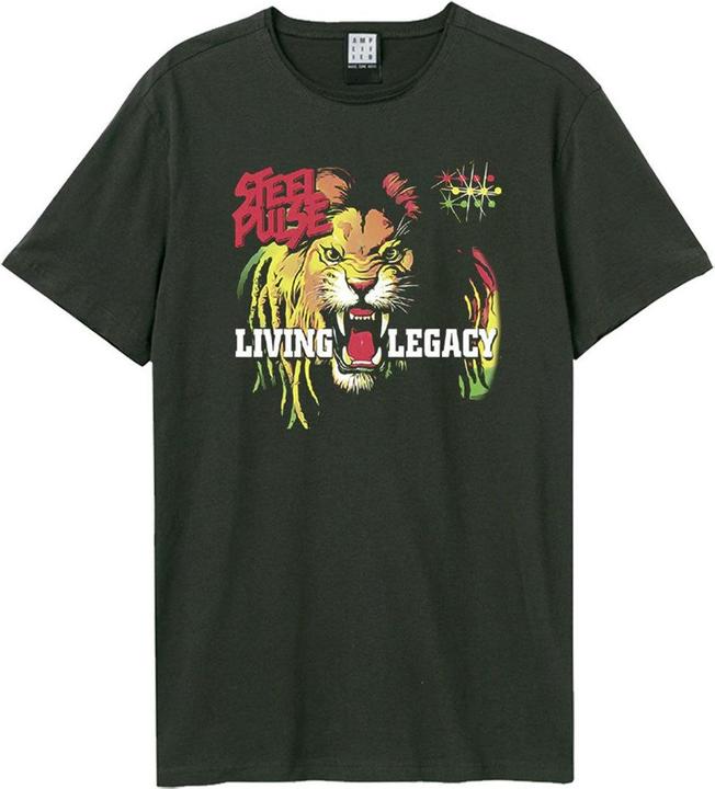 Actual product image Amplified Unisex Adult Living Legacy Steel Pulse T-Shirt (3XL)