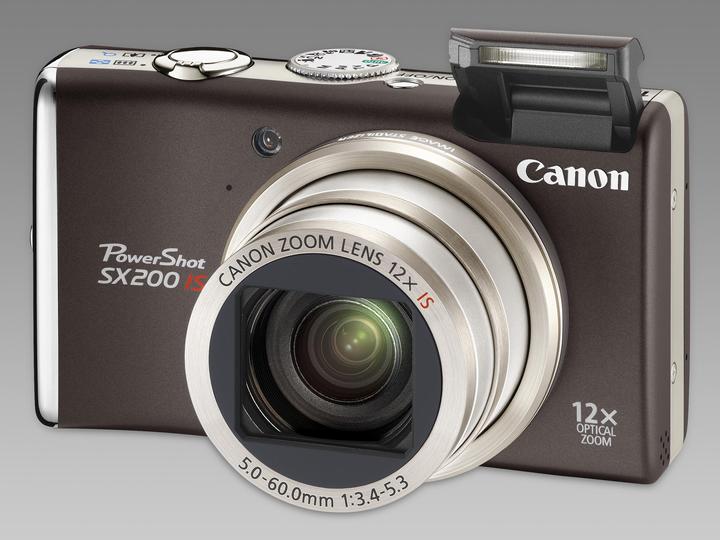 Canon PowerShot SX200 IS, 12 millions de pixels, zoom 12x, noir