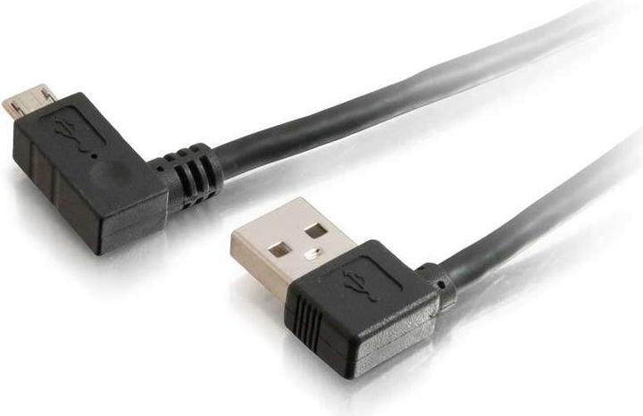 Actual product image C2G USB 2.0 A Right Angle to Micro-USB B (2 m, USB 2.0)