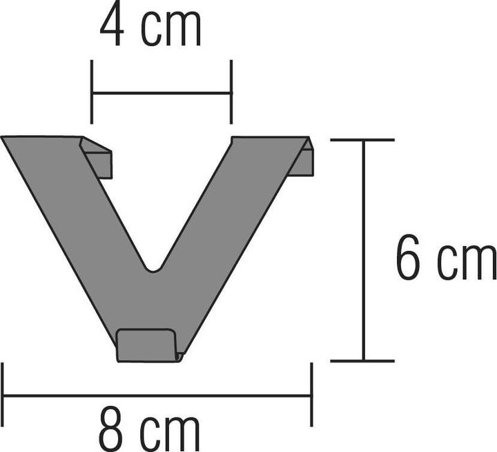 Produktbild Gardinia Haken in Edelstahl-Optik, 2-er Pack