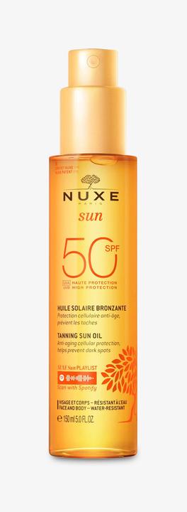 Produktbild Nuxe Huile Bronz Visage & Corps Sun Protection Factor 50 (Sonnencreme Gesicht, SPF 50, 150 ml, 150 g)