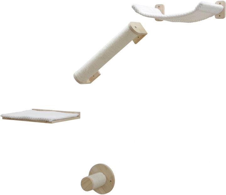 Image du produit Kerbl Mur d'escalade Alps (50 cm, Blanc, Nature)