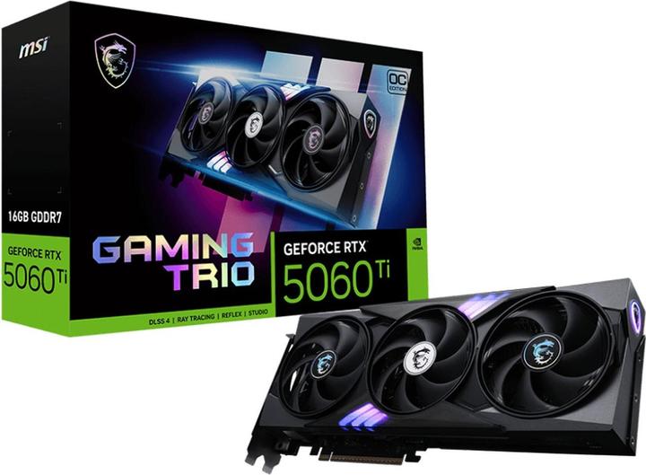 Image du produit MSI GeForce RTX 5060 Ti 16G GAMING TRIO OC (16 Go)