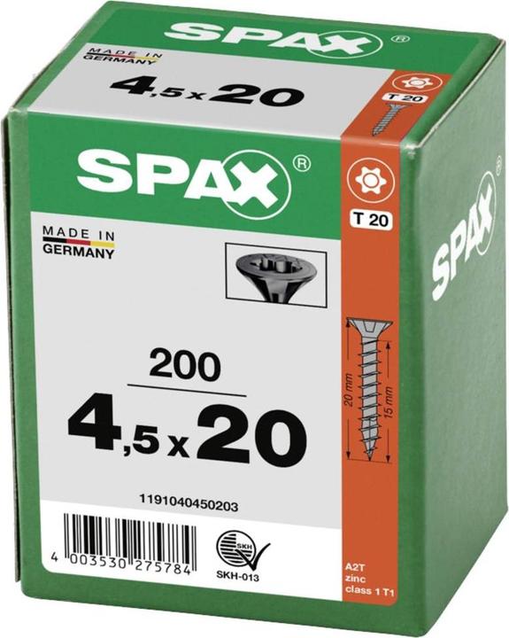 Actual product image Spax Chipboard screws (200 Screws per piece)