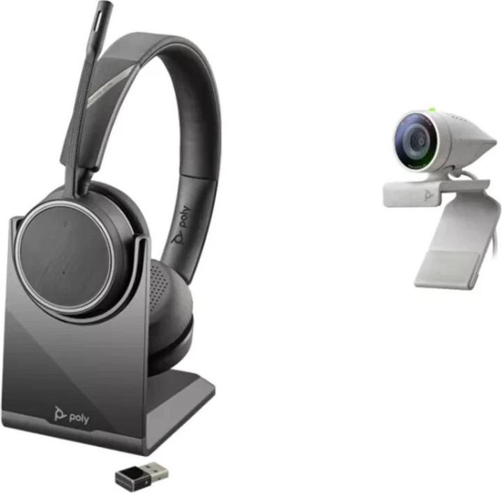 Image du produit Poly Voyager 4220 UC Bundle mit Studio P5 Webcam (Filaire, Sans fil, USB-A)
