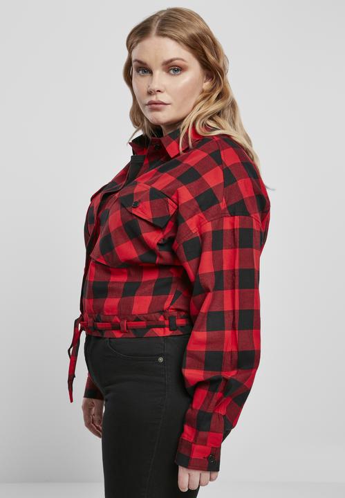 Produktbild Urban Classics Ladies Short Oversized Check Shirt (4XL)