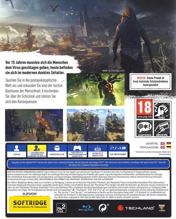Image du produit Techland Dying Light 2 Rester humain (PS4, DE, EN)