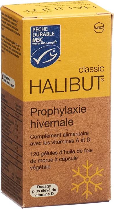 Image du produit Halibut CLASSIC min A et D 120 gélules (120 pièce(s), Capsules, 53 g)