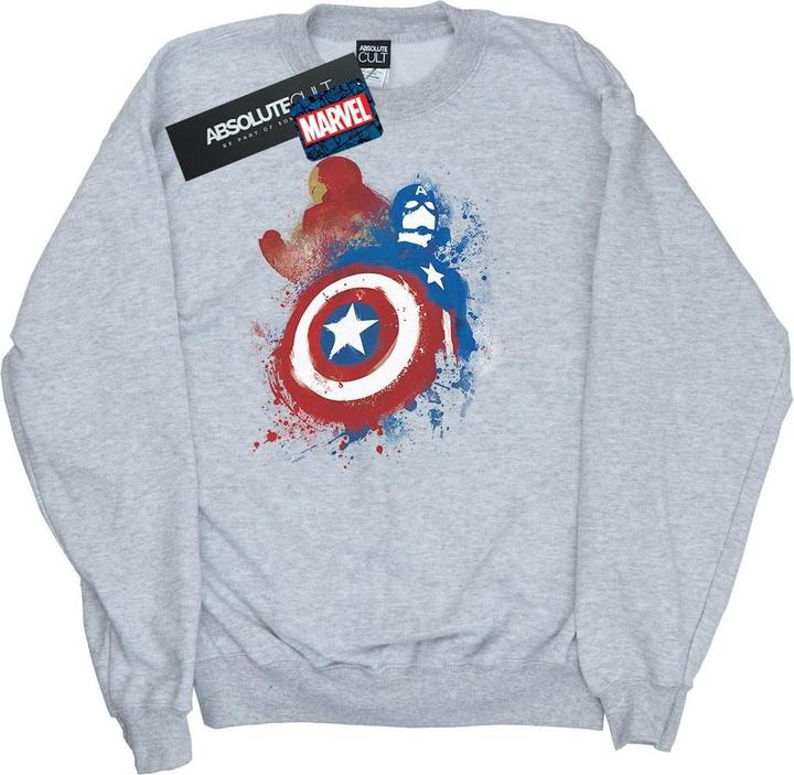Immagine prodotto Captain America Civil War Painted Vs Iron Man Felpa Ragazzi (152, 158)