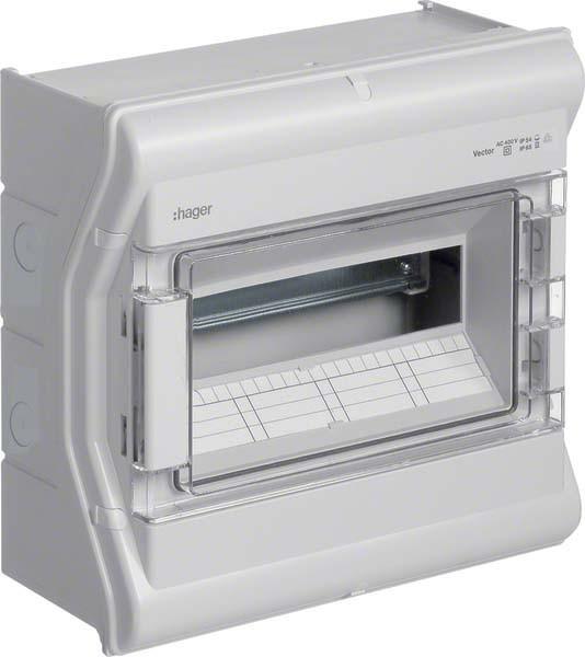 Actual product image Hager HAG VE112PN Vector IP65, 1x12 PLE, UV-stable, LE (Terminal strips)