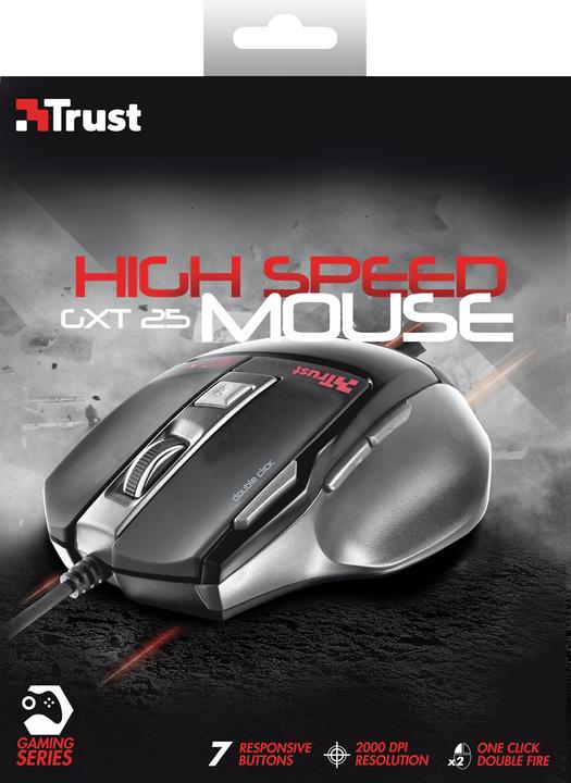 Actual product image Trust GXT 25 gaming mouse (Cable)