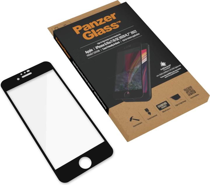 Actual product image PanzerGlass Case Friendly (1 Piece, Apple iPhone 6, Apple iPhone 6s, Apple iPhone 8)