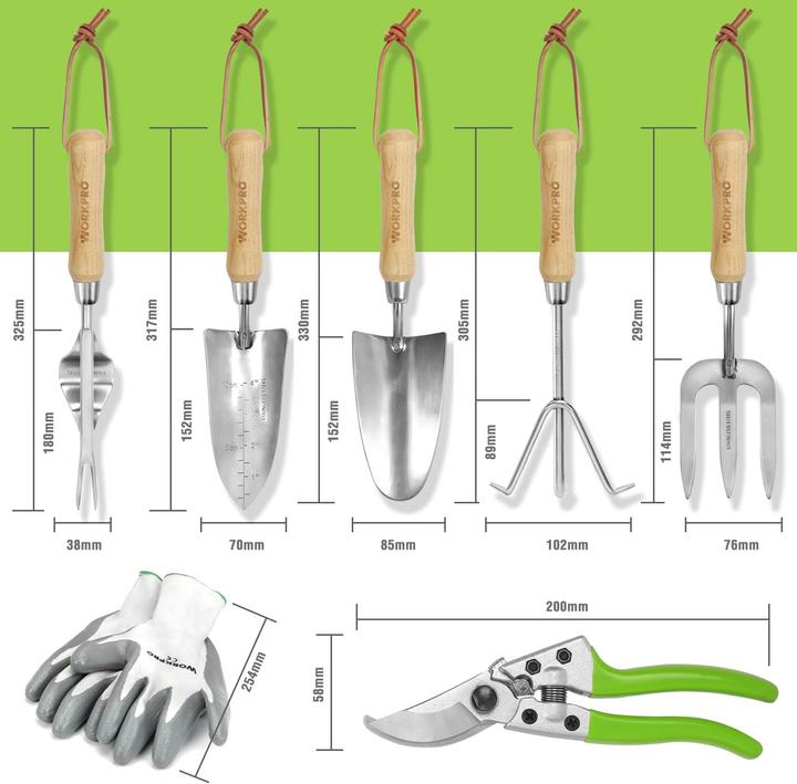 Actual product image Workpro Garden tool set