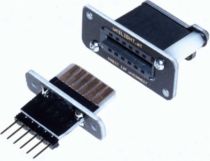 Immagine prodotto Unilight testata a connessione diretta con 6 poli primari, kit, 2 pz, striscia di contatti uni