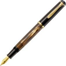 Pelikan Stylo-plume à piston marbré (Marron)