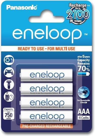 Actual product image Panasonic eneloop (4 pcs., AAA, 750 mAh)