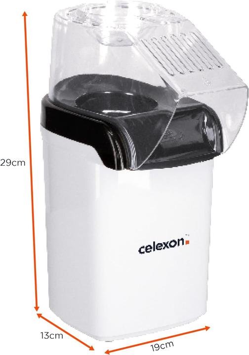 Actual product image Celexon CinePop CP150 popcorn machine incl. lid for dosing Filling quantity approx. 50g corn