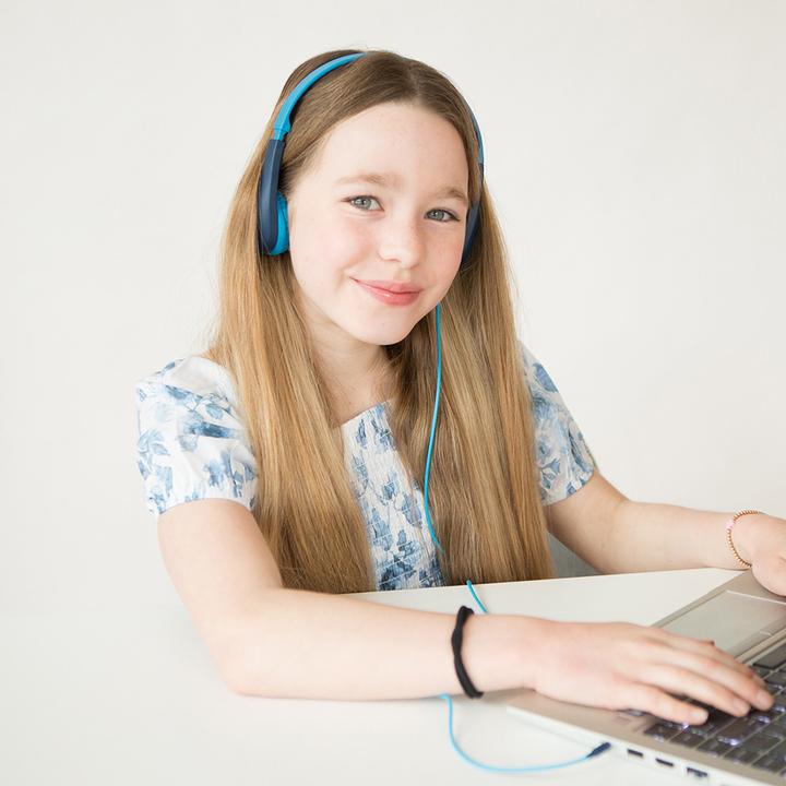 Produktbild JLab Audio JLAB JBuddies Pop Headphones On Ear blue,wired
