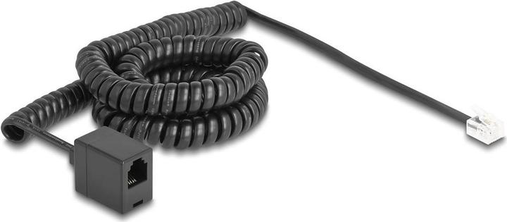 Productafbeelding Delock Telefoonkabel / spiraalkabel RJ11-stekker naar RJ11-contactdoos