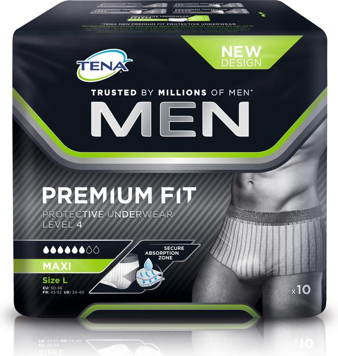 Image du produit Tena Sous-vêtements Men Premium Fit (10 x, Large)