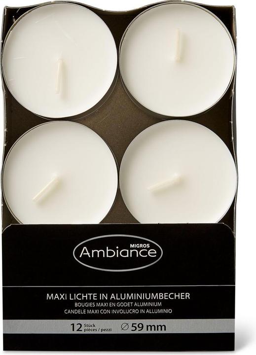 Image du produit Migros Ambiance Maxi bougies chauffe-plat 10h (12 pcs)