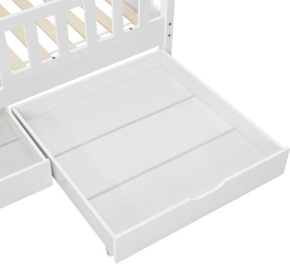 Immagine prodotto Juskys Lettino Marli con rete e rete a doghe (80 x 160 cm)