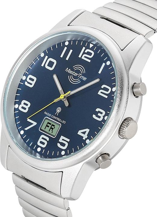 Immagine prodotto Master Time MTGA-10823-32M Orologio radiocomandato con cinturino da uomo 41 mm 3ATM (Orologio digitale, Orologio da polso analogico, Orologio radiocontrollato, 41 mm)