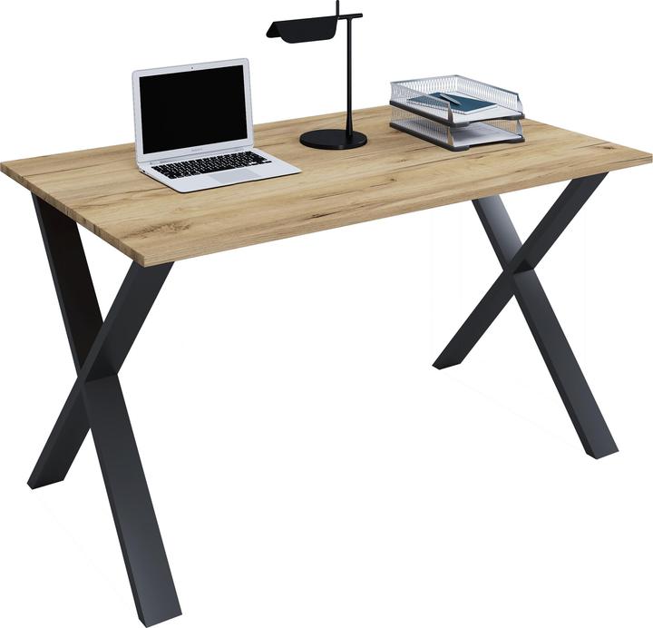 Produktbild VCM Schreibtisch Computertisch Lona X SW (140 x 80 x 76 cm)