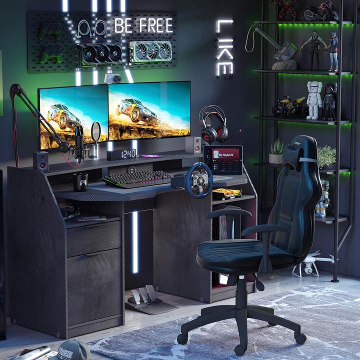 Produktbild Cilek Schreibtisch Gaming Black