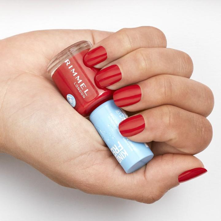 Actual product image Rimmel London RIMMEL Kind & Free Clean Nail Polish lakier do paznokci 155 Sunset Soar 8ml (155 Sunset Soar, Colour paint)