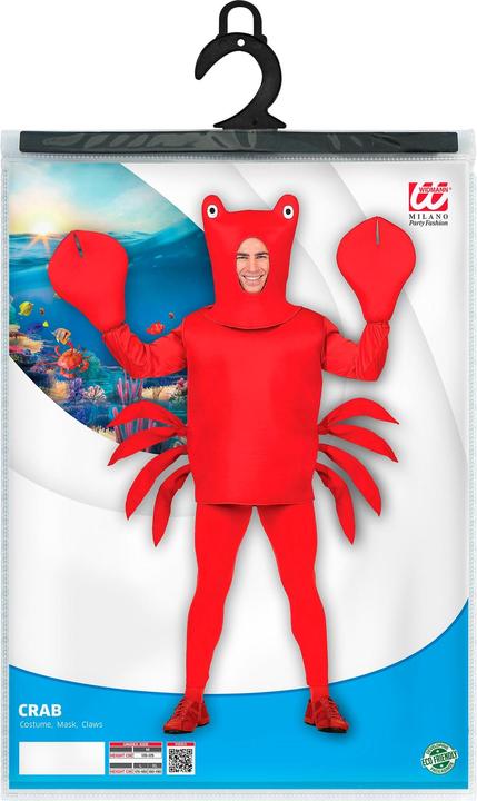 Actual product image Widmann Ve 4 KRABBE (costume, mask, scissors), XL (XL)