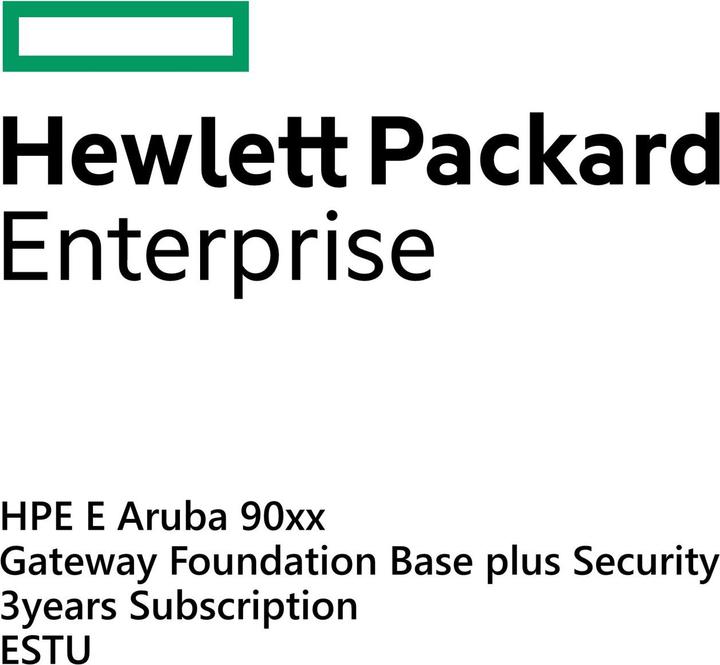 Produktbild HPE E Aruba 90xx Gateway Foundation Base plus Security 3yr Sub E-STU (1 Geräte, 36 Monate)