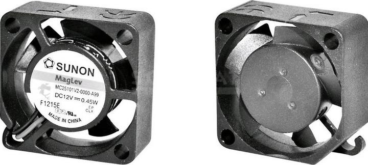 Image du produit Sunon MF25101V11000UA99 Ventilateur axial 12 V/DC 6.45 m³/h (L x l x H) 25 x 25 x 10 m (25 mm)