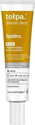 Image du produit Tolpa Topa Dermo Face Lipidro Crème-Baume Sos riche et régénérante pour le visage, les yeux et les lèvres (40 ml)