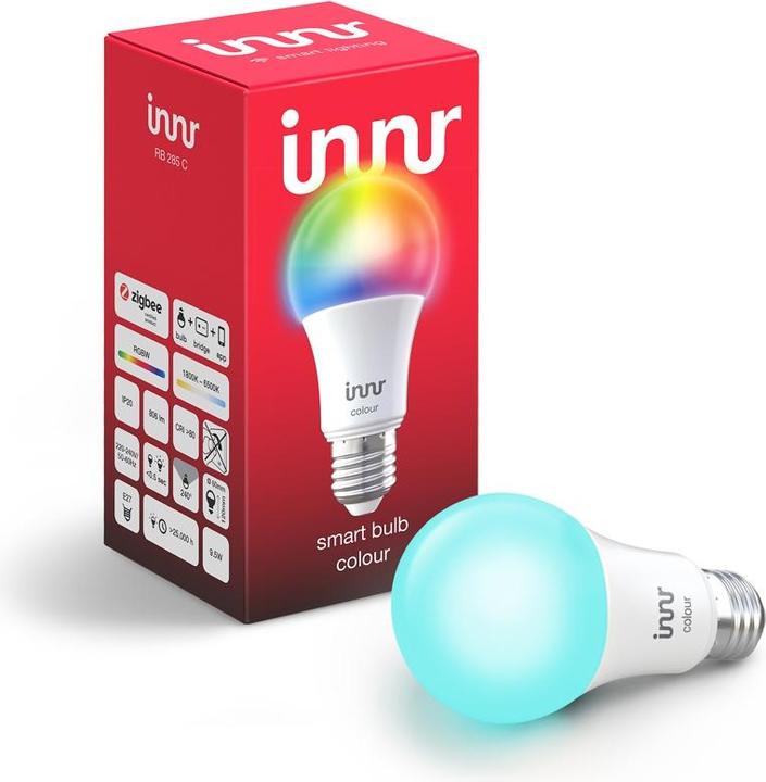 Immagine prodotto Innr Colore della lampadina intelligente (E27, 60 W, 806 lm, 1 x, F)