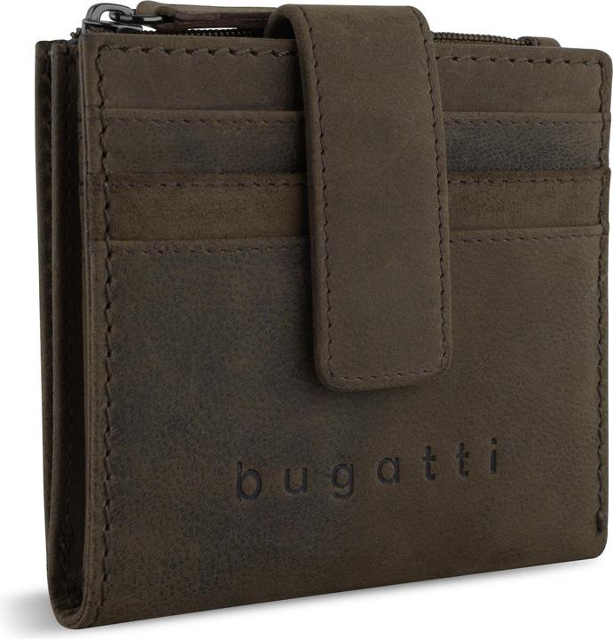 Actual product image Bugatti Luca leather wallet 10 cm