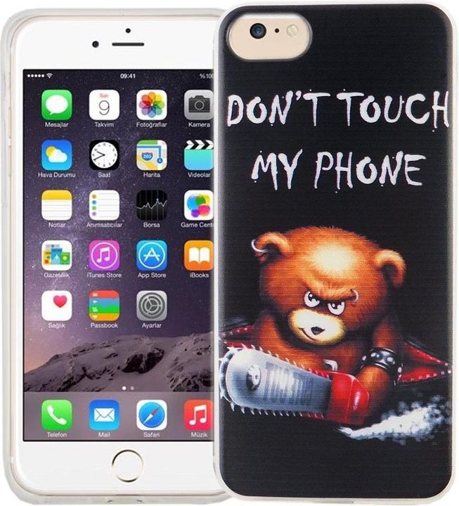 Actual product image König Design Mobile Case for Apple iPhone SE 2020 Bear Dont Touch Case Cover Motif Slim Case (Apple iPhone SE (2nd Gen))