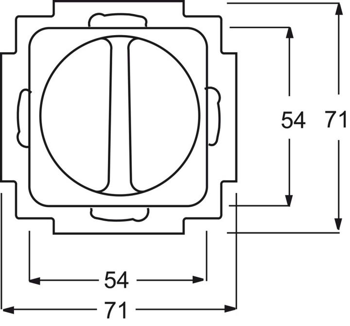 Productafbeelding Busch-Jaeger Ventilatorschakelaar 1-polig, zonder 2CKA001164A0144