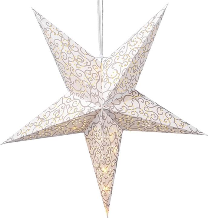 Actual product image Mojawo LED Paper Christmas Star Ø 60cm Folding Window Star Indoor Warm White Battery