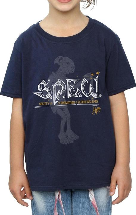 Actual product image Girls Dobby Elfish Welfare Cotton T-Shirt (116)
