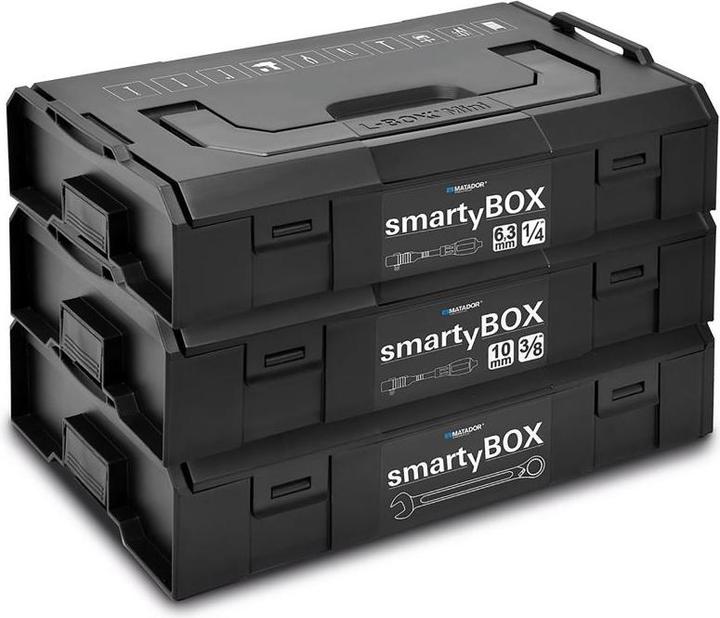 Actual product image Matador Socket set smartyBOX S1, universal, 61 pcs, 1/4: 4-14 mm + bit set