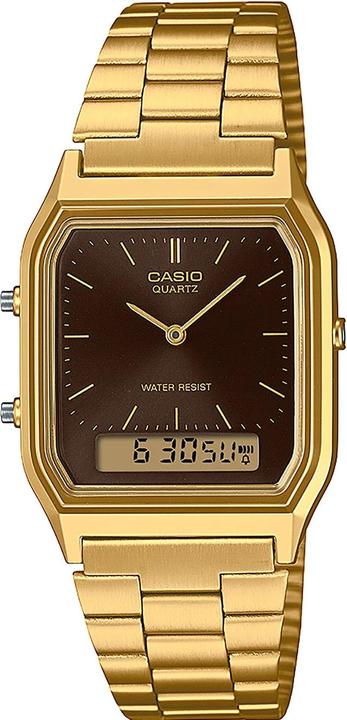 Actual product image Casio Vintage AQ-230GA-5AMQYES Classic Color (Digital watch, Analogue wristwatch, 27.80 mm)