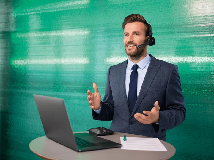 Produktbild Philips SpeechOne Diktier-Headset (drahtlos) ohne Fernbedienung (PSM6300) (8 GB)