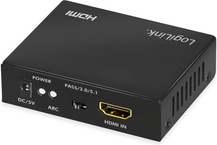 Immagine prodotto LogiLink Estrattore audio HDMI, 2CH/5.1CH, SPDIF, /60Hz