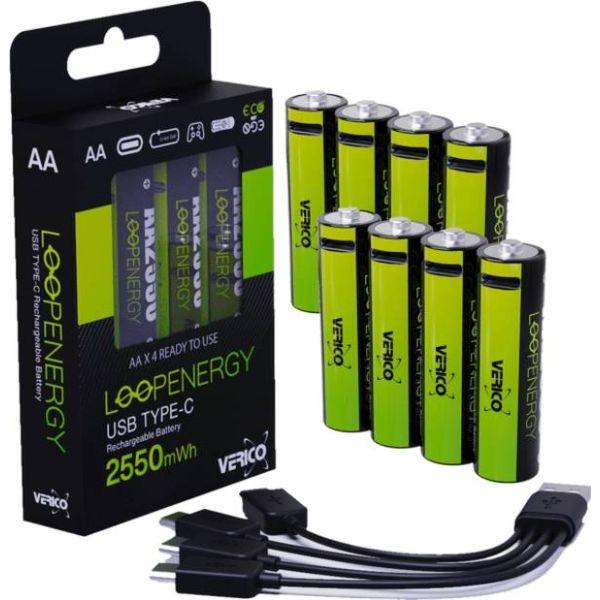 Actual product image Verico Loopenergy (8 pcs., AA, 1700 mAh)