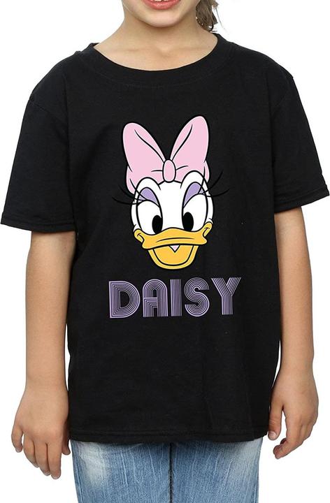 Disney Mädchen Daisy Duck Gesicht Baumwoll TShirt