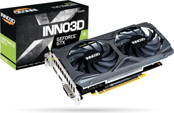 Actual product image Inno3D GeForce GTX 1650 GDDR6 TWIN X2 OC V (4 GB)