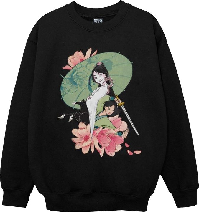 Actual product image Disney Girls Mulan Magnolia Collage Sweatshirt (140, 146)